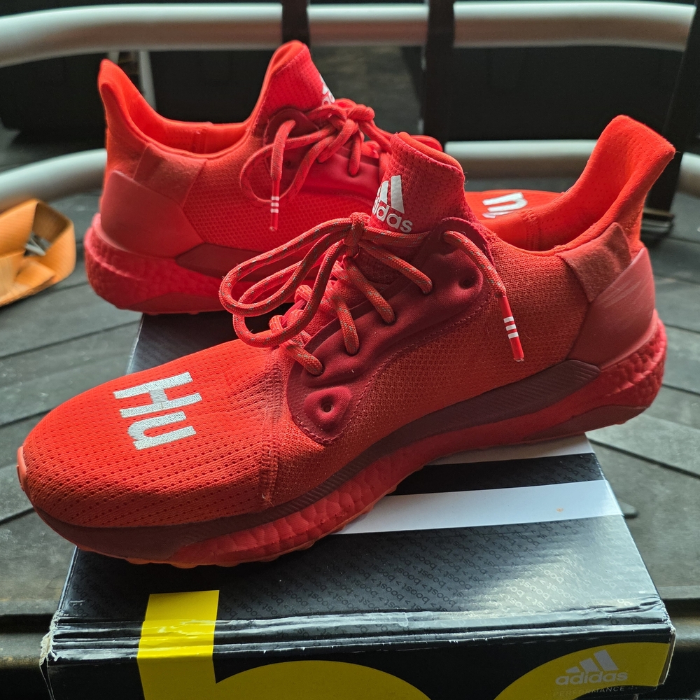 Adidas X Pharrell Williams Solar HU Power Red Mens Size 11
